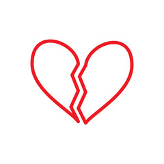 Love Heart Icon Design Template