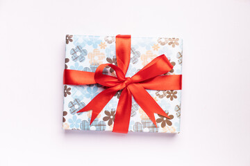 Gift box isolated stock image.
