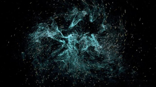 5G font with universe background, 3d rendering.