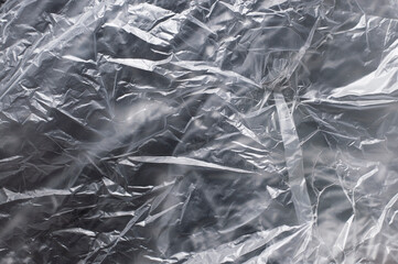 photo texture of glossy polyethylene