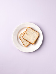 Fototapeta na wymiar Sliced Bread stock image with wooden background.
