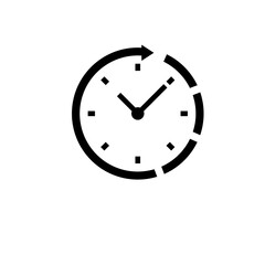 Clock Icon Vector Design Template
