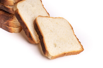 Fototapeta na wymiar Bread isolated stock image with white background.