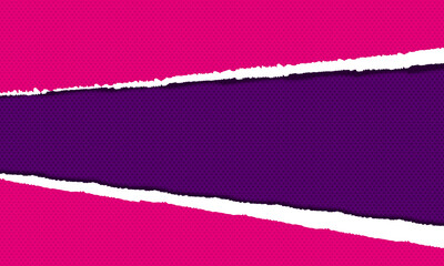 Purple and pink torn paper background.