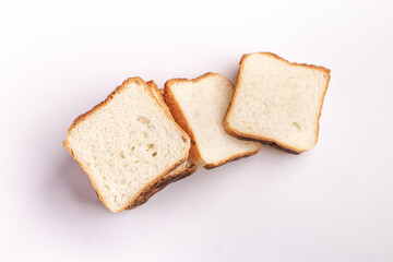 Fototapeta na wymiar Bread isolated stock image with white background.