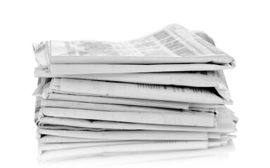 A newspapers, isolated on white