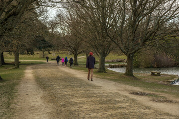 Morning walk for healthy exercise and fitness.
