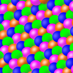 Coloured balls pattern