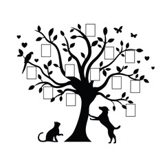 Family tree wall sticker. Wall decal