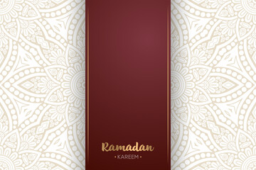 Ramadan kareem background with mandala ornament