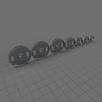 Weight plate set 1