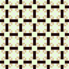 Abstract Cross Pattern generative computational art illustration