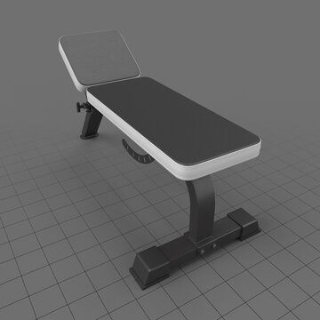 Adjustable weight flat bench 2
