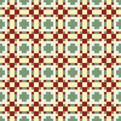Abstract Cross Pattern generative computational art illustration