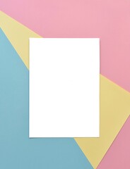 Obraz na płótnie Canvas background of blue, yellow, pink and white blank