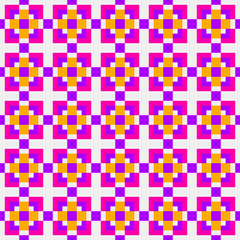 Abstract Cross Pattern generative computational art illustration