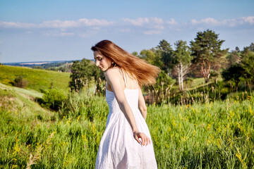 girl in the field