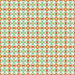 Abstract Cross Pattern generative computational art illustration