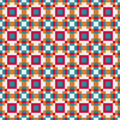 Abstract Cross Pattern generative computational art illustration