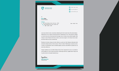 Modern creative corporate clean and unique business style letterhead design template.