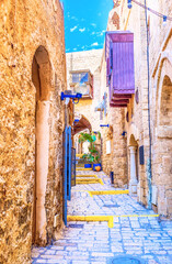 The maze of Jaffa streets, Tel Aviv, Israel