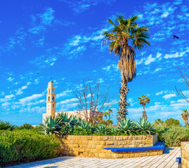 In Abraham Shechterman Garden in Tel Aviv, Israel