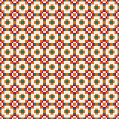 Abstract Cross Pattern generative computational art illustration