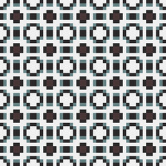 Fototapeta premium Abstract Cross Pattern generative computational art illustration