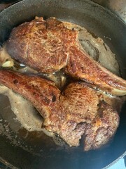 fried meat, fried veal