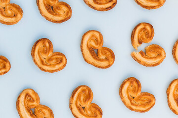 Cookies on a blue background