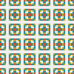 Fototapeta premium Abstract Cross Pattern generative computational art illustration