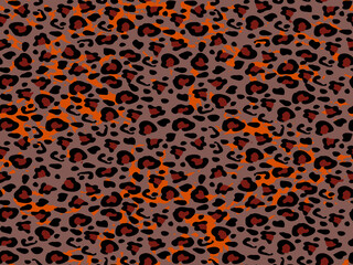 Full seamless leopard cheetah animal skin pattern. Design for textile fabric printing. Suitable for fashion use.