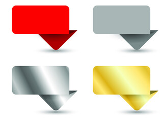 Set of colorful vector banners