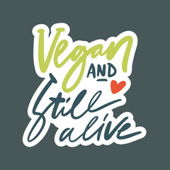 No single use plastics. Zero waste lettering quotes set. Hand lettering illustration for your desig. Sticker