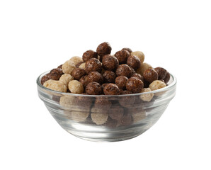 Chocolate Vanilla Breakfast Cereal Balls Mix or Breakfast Spheres