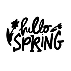 Sping inspirational quote for your design