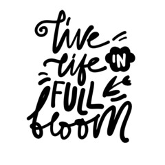 Sping inspirational quote for your design