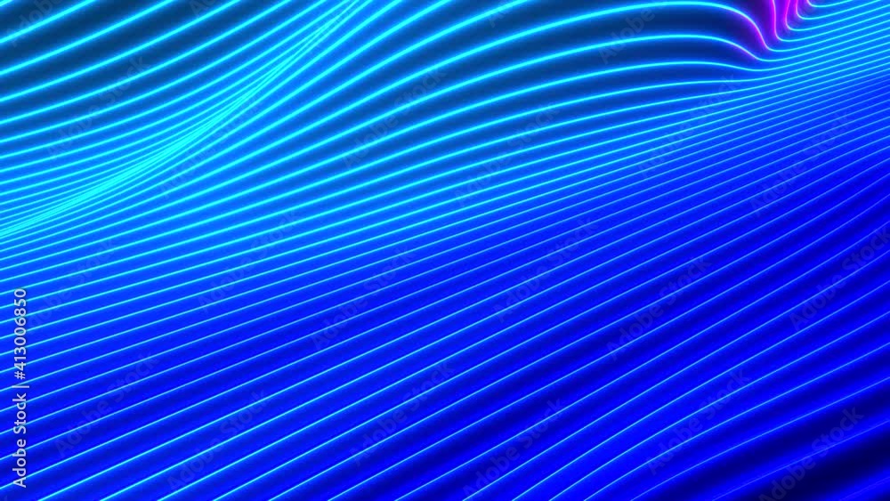 Poster abstract colorful wavy background in bright neon blue and purple colors. modern colorful wallpaper. 