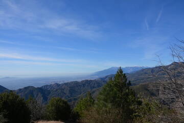 Mountain Range, daytime, blue sky