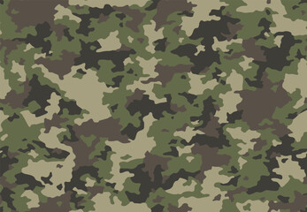 Full seamless military camouflage skin pattern vector for decor and textile. Army masking design for hunting textile fabric printing and wallpaper. Design for fashion and home design. - obrazy, fototapety, plakaty