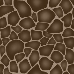 Obraz premium Giraffe seamless pattern. Design for fabric, textile, wallpaper and packaging 