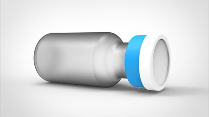 medical bottle 200 mg 3D Illustration