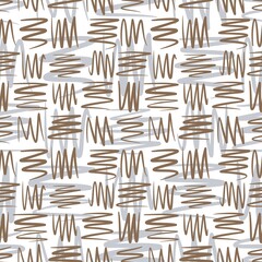 Fototapeta premium seamless pattern with zigzag lines. Design for fabric, textile, wallpaper and packaging 