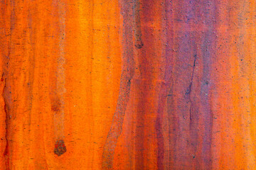 Details of rust and paint on metal.