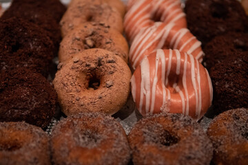 Doughnuts on a plater