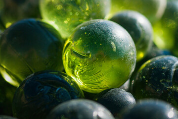 Cullet glass chunks.