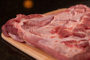 Instructional image on how to make a roasted stuffed pork loin