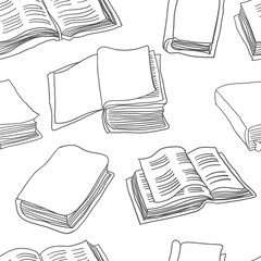 Holy Bible seamless pattern. Religious theme vector background