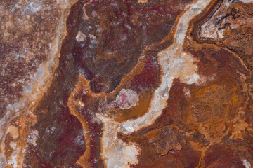 Metamorphic rock with quartz vein.