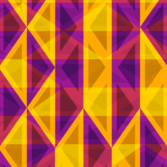 Background abstract shapes triangles multicolor yellow and violet decoration vector